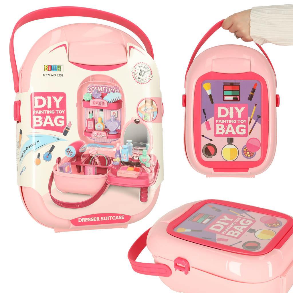 Kuferek walizka zestaw kosmetyków make up zabawka dla dziewczynki 32x12x19 cm 9 Full Screen