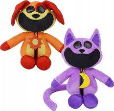 Zestaw maskotek DogDay i CatNap Smiling Critters Cartoon Monster Game 60 cm fioletowy