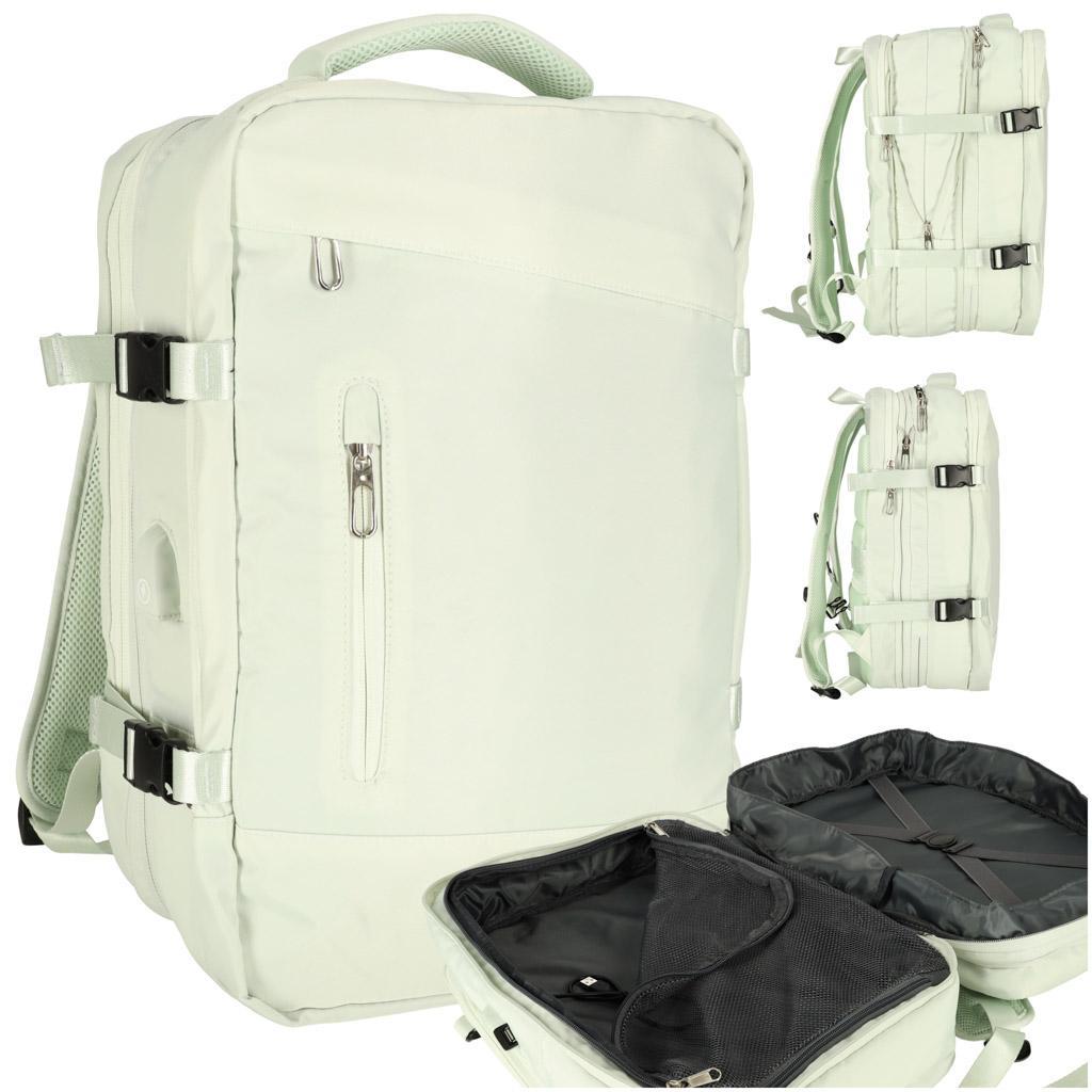 Plecak podróżny na laptopa do samolotu 30 x 45 x 27 cm kabel USB wodoodporny nr. 1