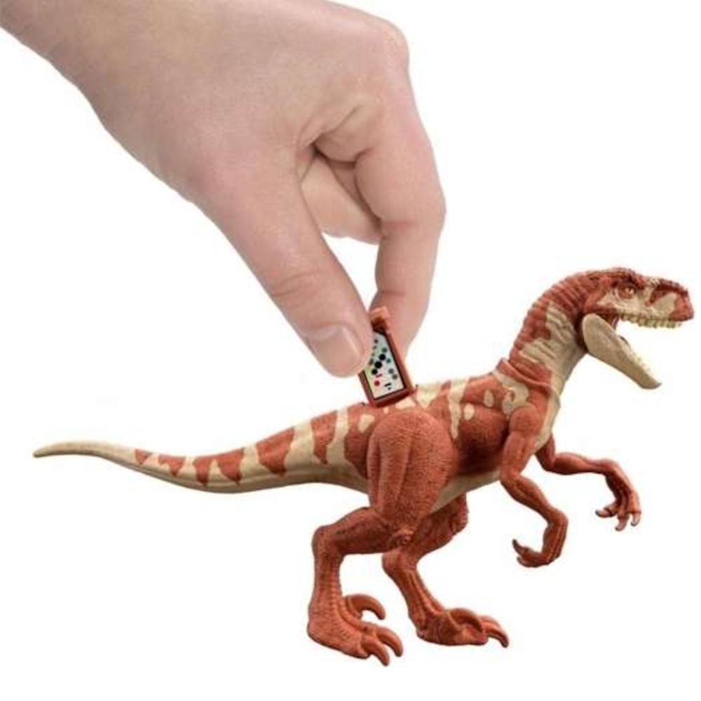 Dinozaur atrociraptor pomarańczowy jurassic world dominion park jurajski dla dziecka 2 Full Screen