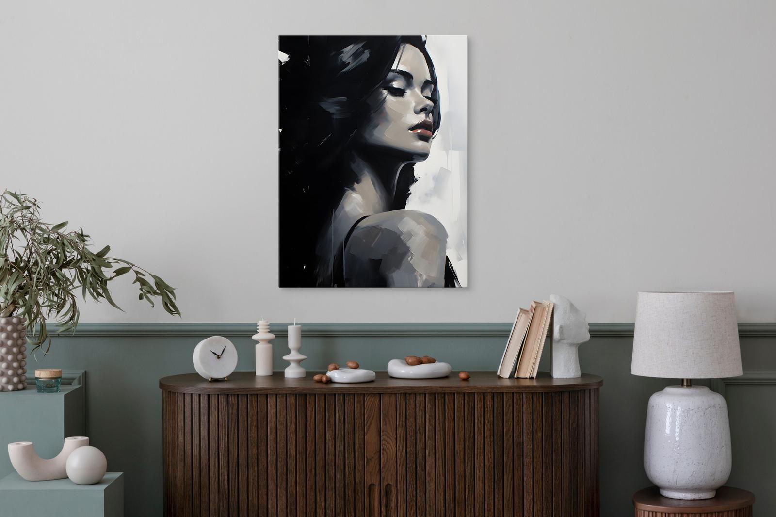 Obraz Na Płótnie Zmysłowy PORTRET Kobiety Abstrakcja Styl Glamour 80x120cm 6 Full Screen