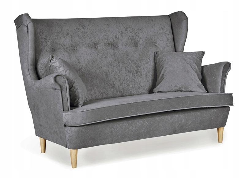 Zestaw wypoczynkowy mebli ARI 149x104x92 cm uszak sofa fotele pufy do salonu Mirofaza szary nr. 3