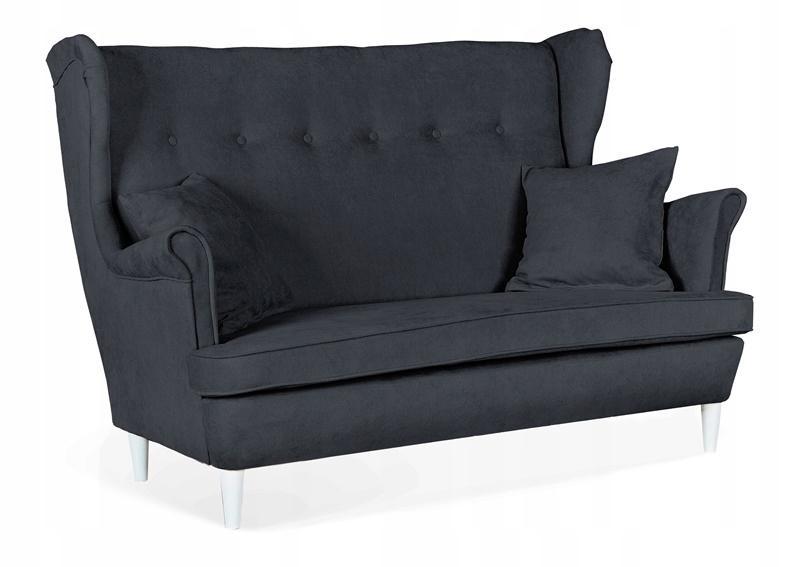 Zestaw wypoczynkowy mebli ARI 149x104x92 cm uszak sofa fotele pufy do salonu Enjoy ciemny grafit nr. 3