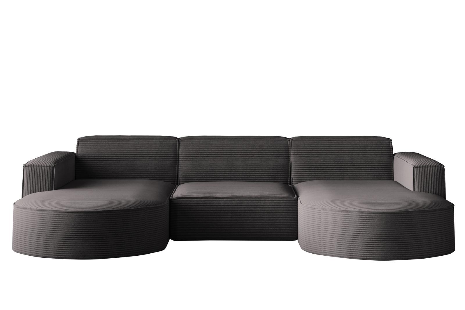 Sofa MODENA STUDIO 299x78x165 cm bez funkcji spania do salonu POSO ciemnoszary nr. 1