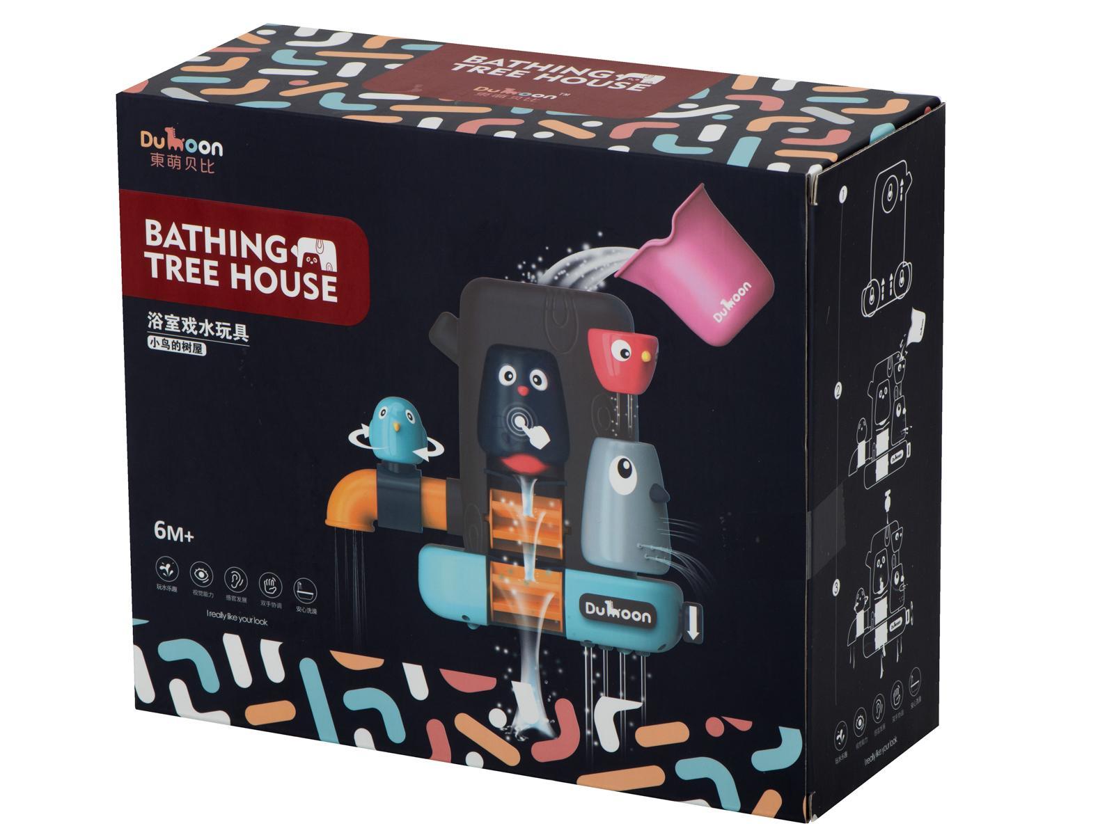 Zabawka do kąpieli wanny przelewowa domek na drzewie dla dzieci 25x20x10cm nr. 8