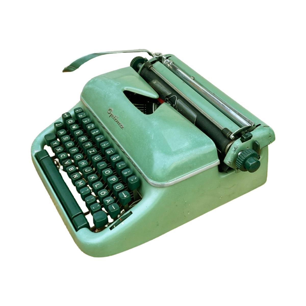 Zielona maszyna do pisania Optima Elite 3, Niemcy, 1958. nr. 5