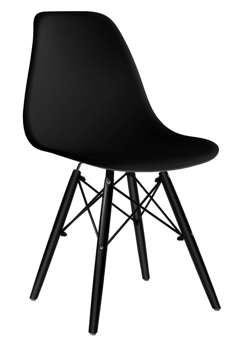 Krzesło plastikowe Milano Black DSW czarne 0 Full Screen
