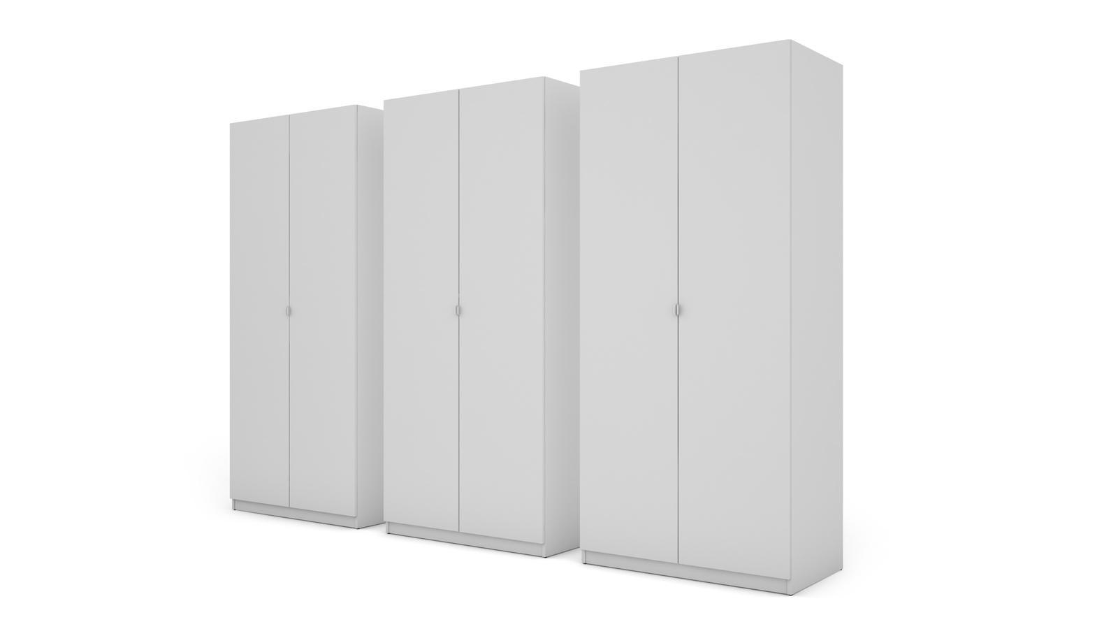 Duża szafa do garderoby XXL szuflady biała 300x220x59 cm  nr. 5