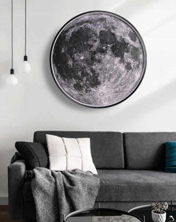 Kinkiet ścienny księżyc 40x40 cm xl wewnętrzny dekoracyjny do salonu lub sypialni  3 Full Screen