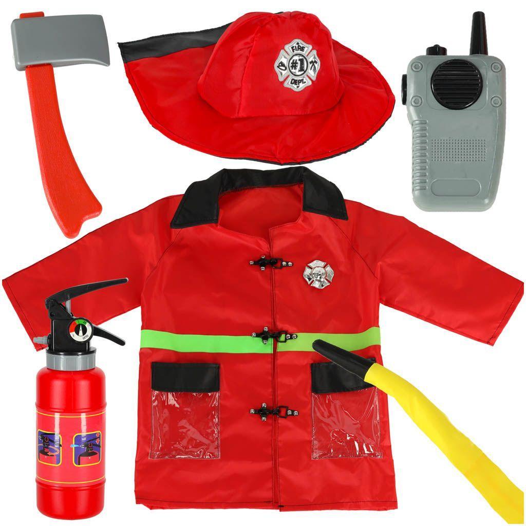 Kostium strój karnawałowy przebranie strażak walkie-talkie 3-8 lat nr. 2