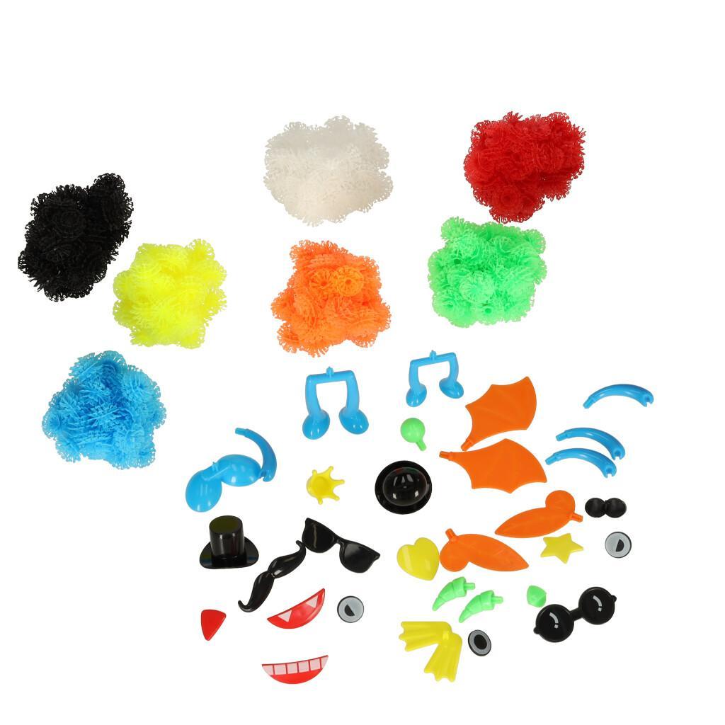 Rzepy czepy klocki kulki kolorowe kreatywne 436 elementów zabawka dla dzieci 28x6,5x28 cm 7 Full Screen