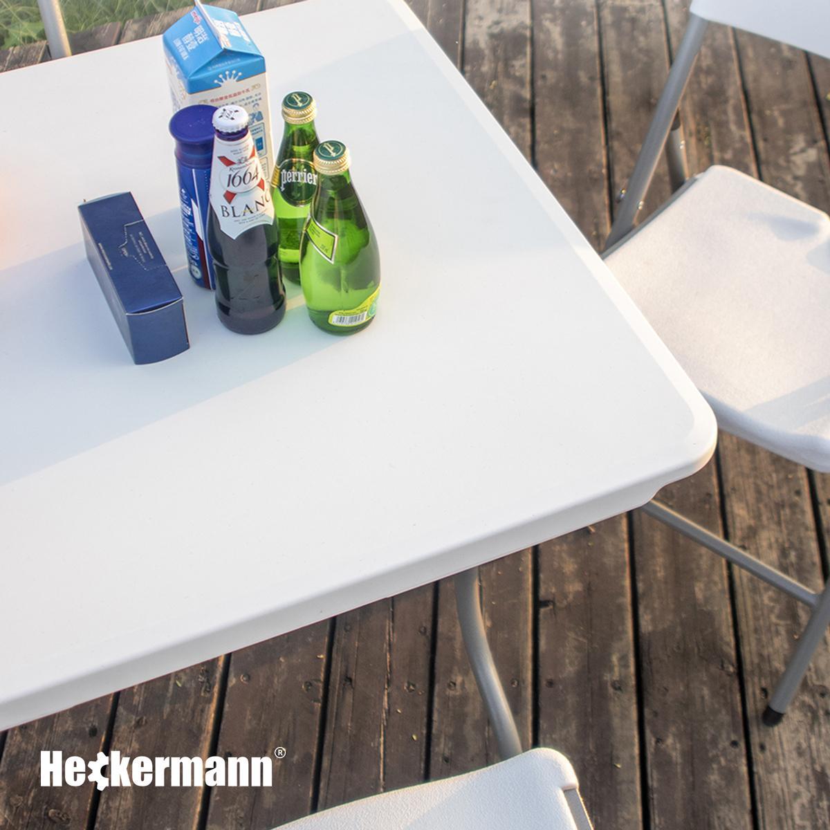 Stół składany cateringowy 240x75x74cm Heckermann Z240 Biały nr. 10