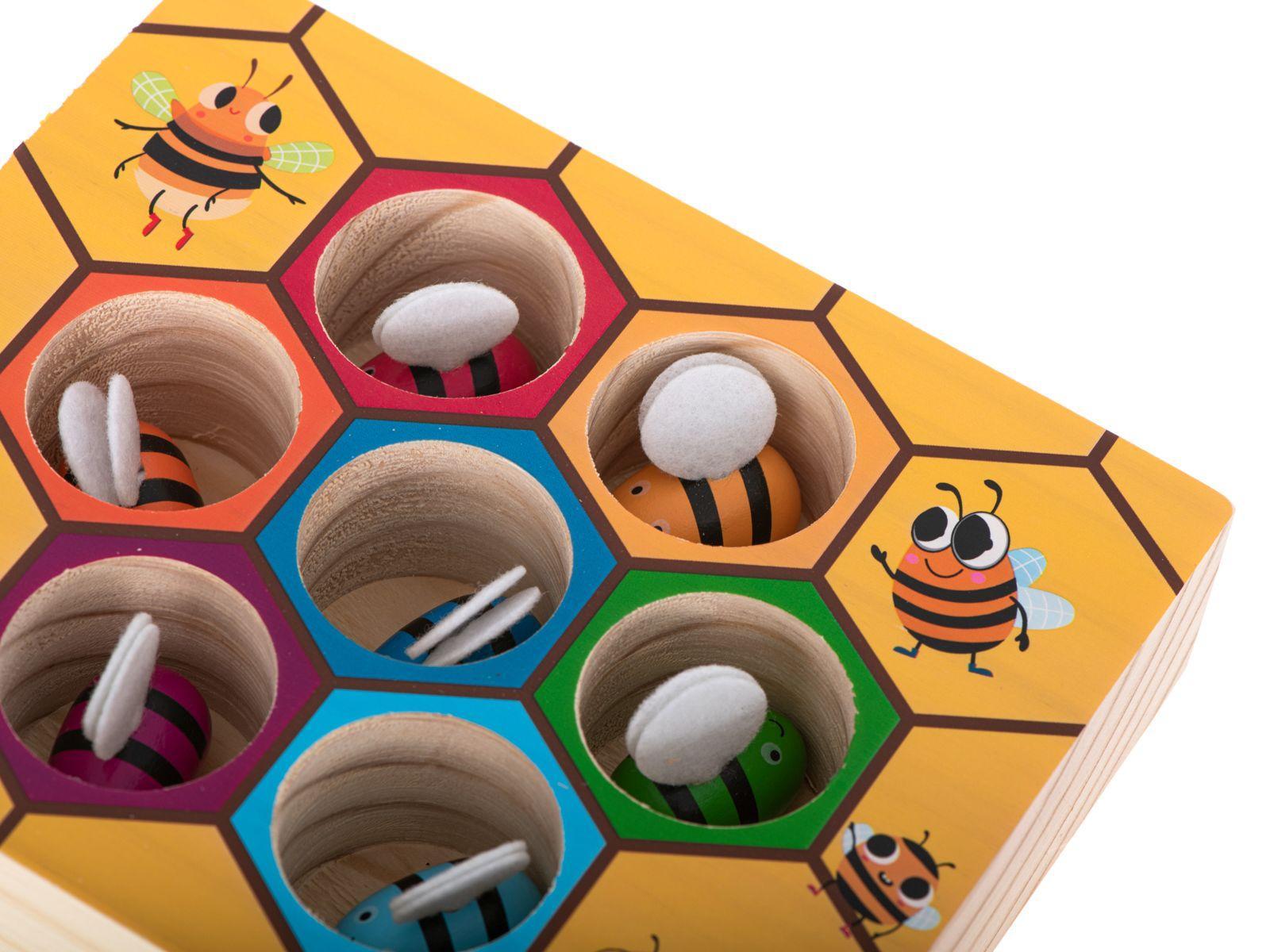Gra edukacyjna plaster miodu pszczółki montessori nr. 6