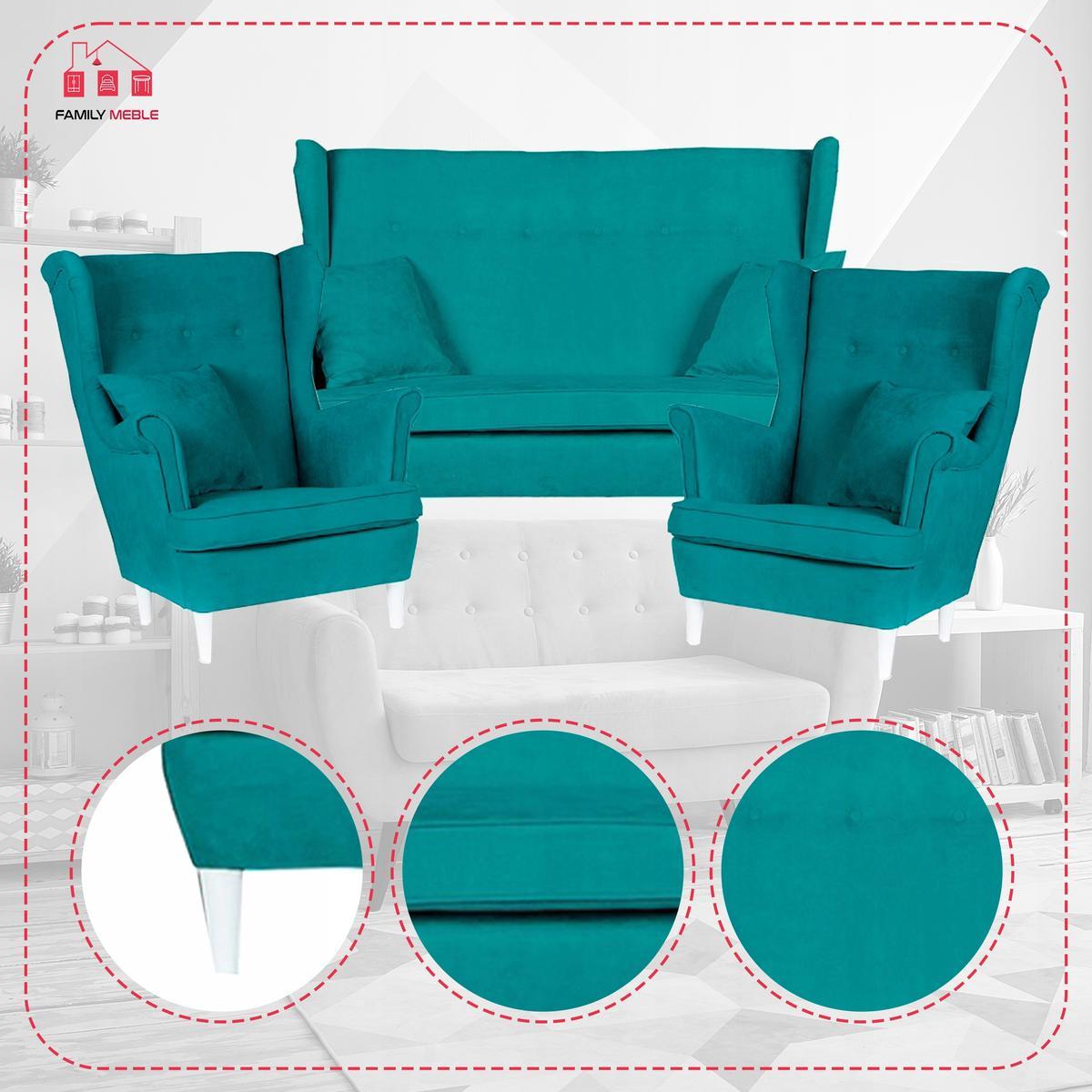 Zestaw wypoczynkowy sofa + 2 fotele Family Meble nr. 7