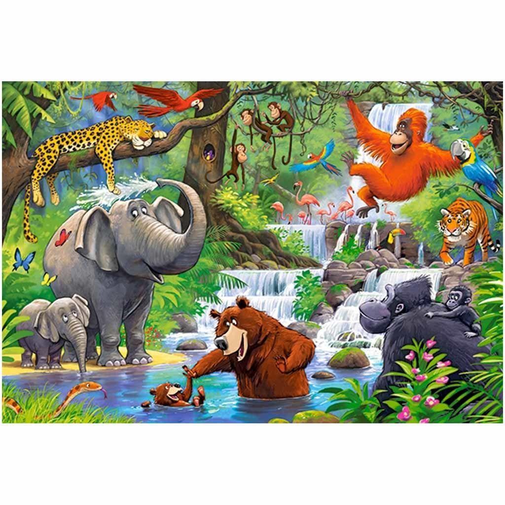 CASTORLAND Puzzle 40 układanka elementów Maxi Jungle Animals - Zwierzęta z Dżungli 4+ nr. 2