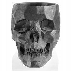 Doniczka betonowa Skull Low-Poly 11 cm | Stal - Miniaturka zdjęcia nr 2