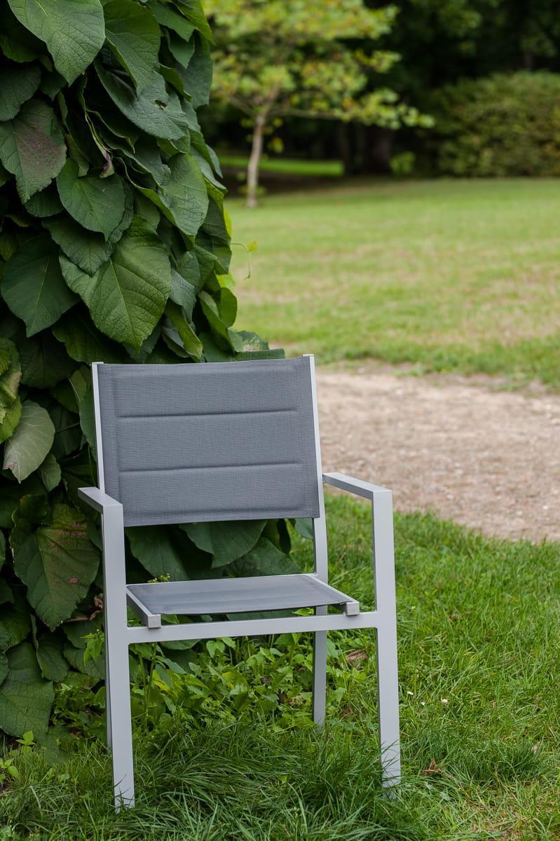 Duży zestaw mebli ogrodowych DIVERSO GRANDE 100x68x244 cm 10 krzeseł do ogrodu biały  nr. 3