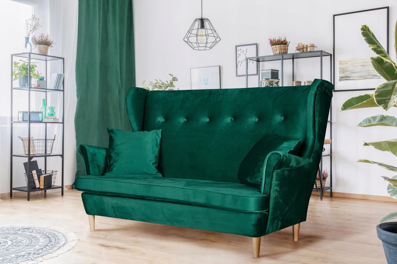 Zestaw wypoczynkowy mebli ARI 149x104x92 cm uszak sofa fotele pufy do salonu Enjoy turkusowy nr. 5