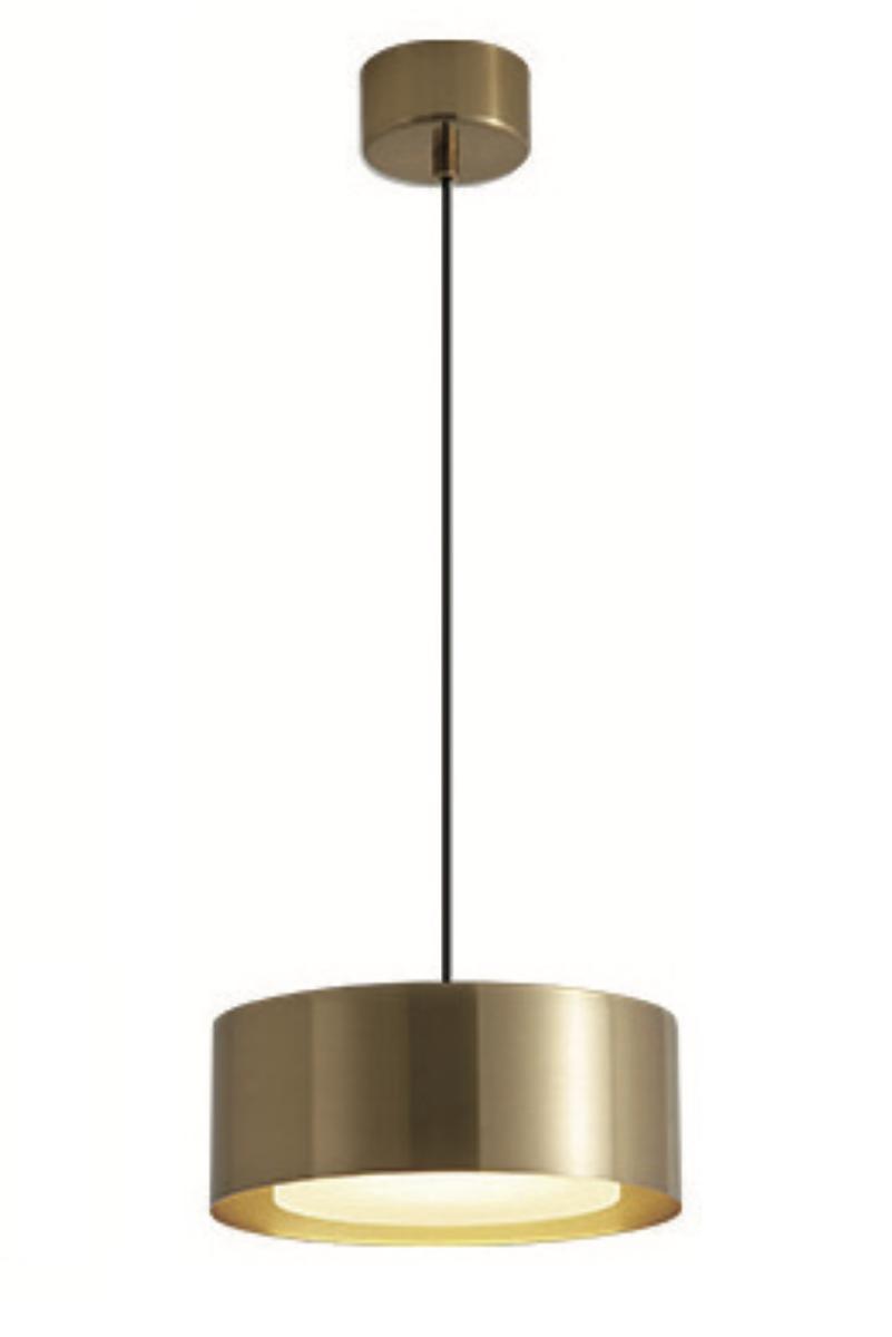 Cilindro P Gold - nowoczesna lampa wisząca LED złoty mosiądz 0 Full Screen