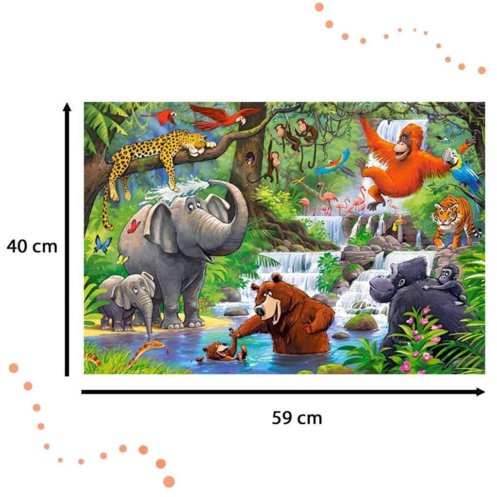 CASTORLAND Puzzle 40 układanka elementów Maxi Jungle Animals - Zwierzęta z Dżungli 4+ nr. 4