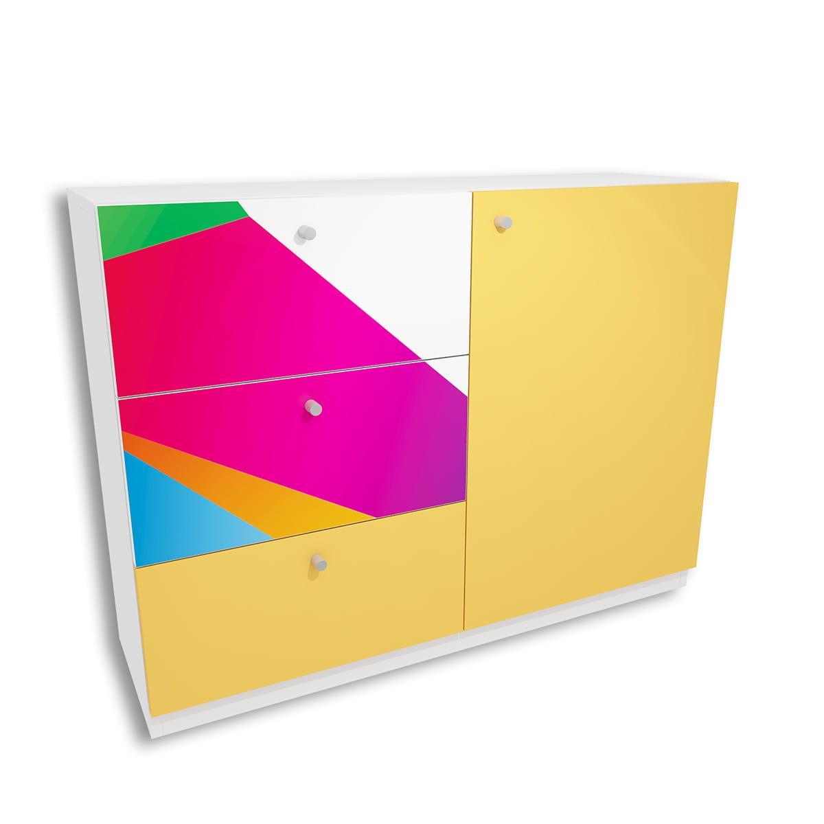 Komoda ARA 90x120 cm z kolorową grafiką dla dziecka 0 Full Screen