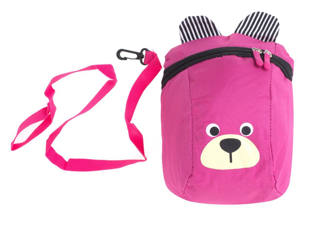 Plecak dla przedszkolaka dziecięcy plecaczek miś różowy 27x21x11cm  nr. 6