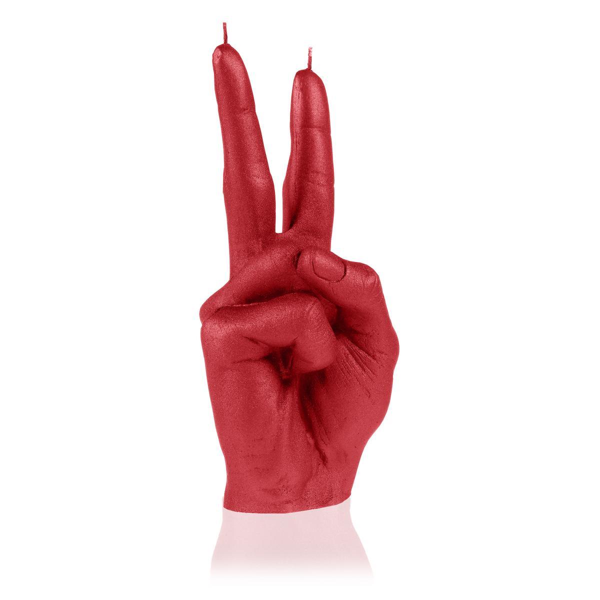 Świeca Hand PEACE Red nr. 2