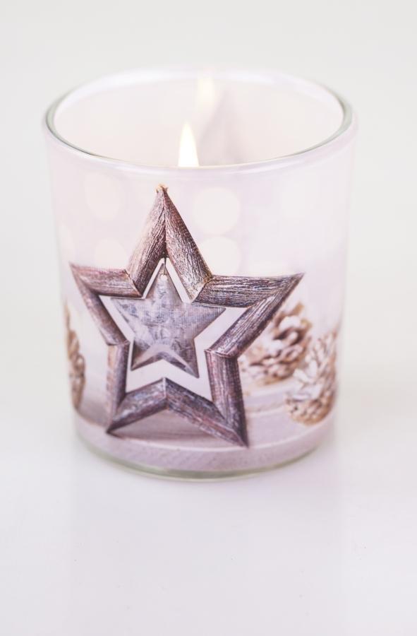 3x Świeca świeczka zapachowa Winter Star Wanilia nr. 3