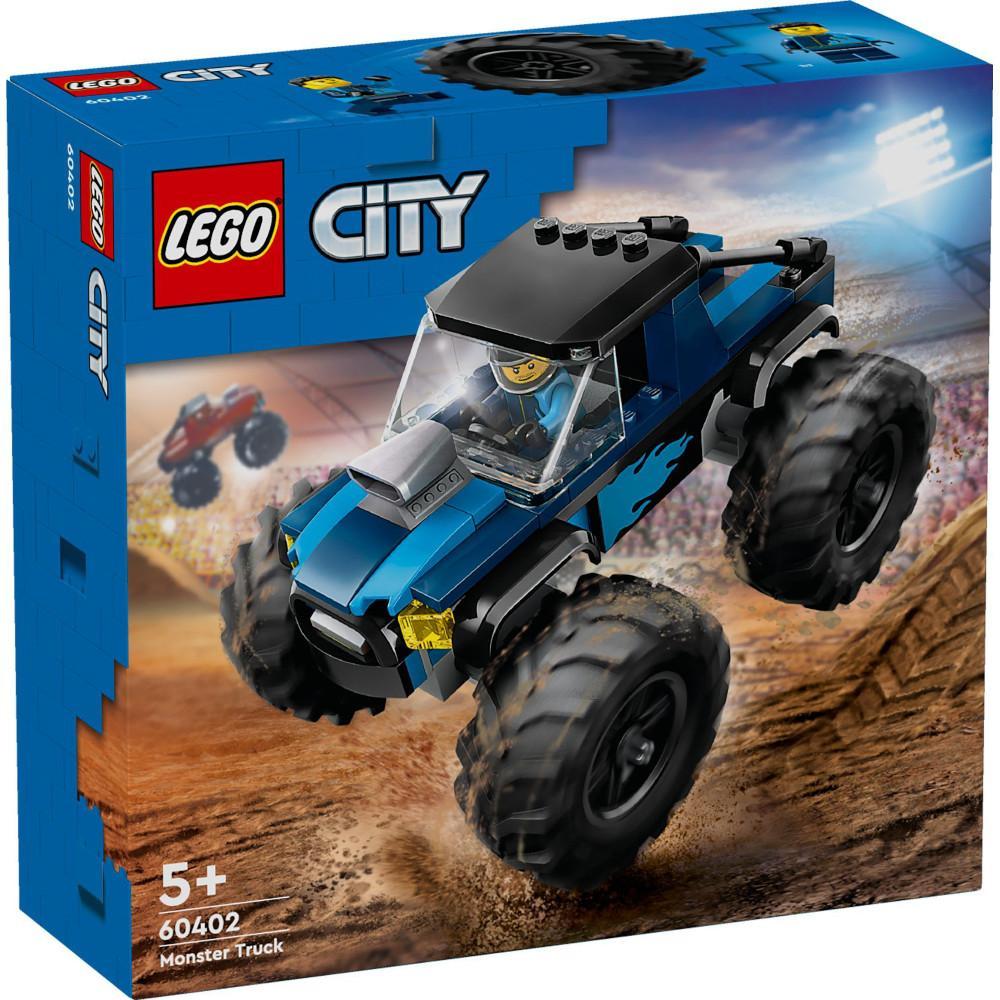 Zestaw klocków lego city oryginalny niebieski monster truck 60402 dla dziecka nr. 1