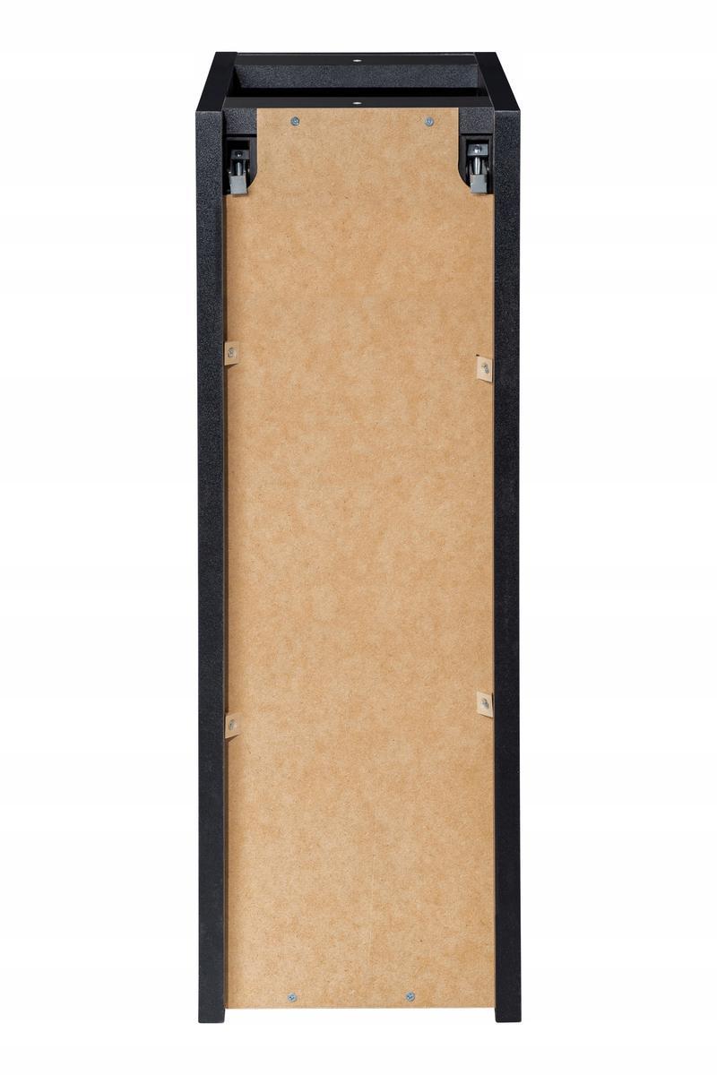 Szafka wisząca pod umywalkę NOVA BLACK 90x59x40 cm z blatem ryflowane fronty szuflady + drzwi do łazienki nr. 8