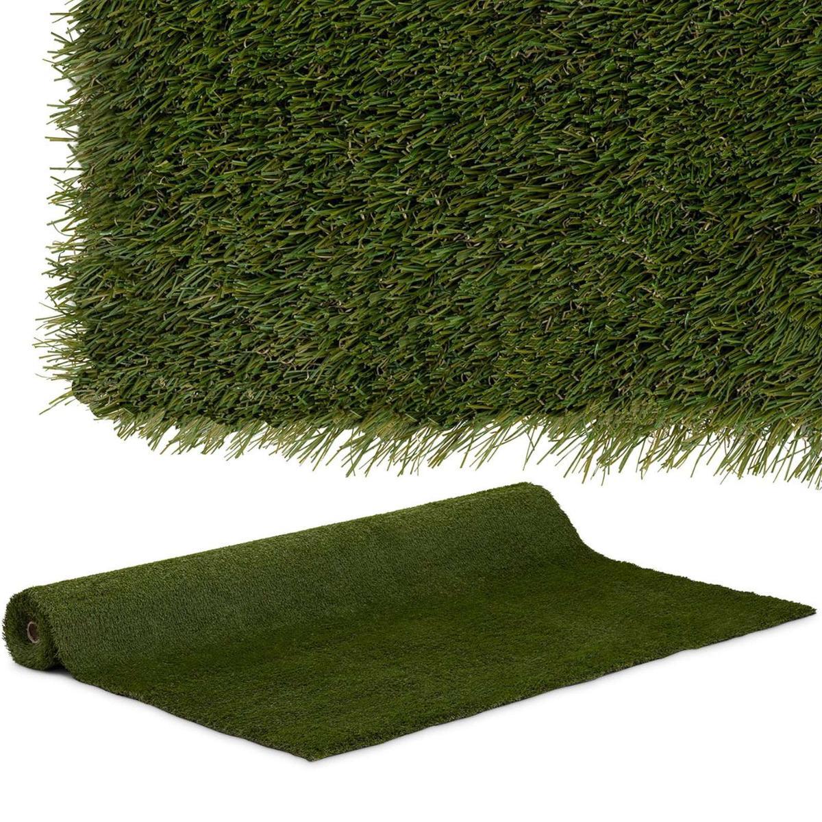 Sztuczna trawa na taras balkon miękka 30 mm 20/10 cm 200 x 400 cm nr. 1