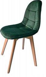 Krzesło Skandynawskie DSW Nowoczesne WELUROWE zielony