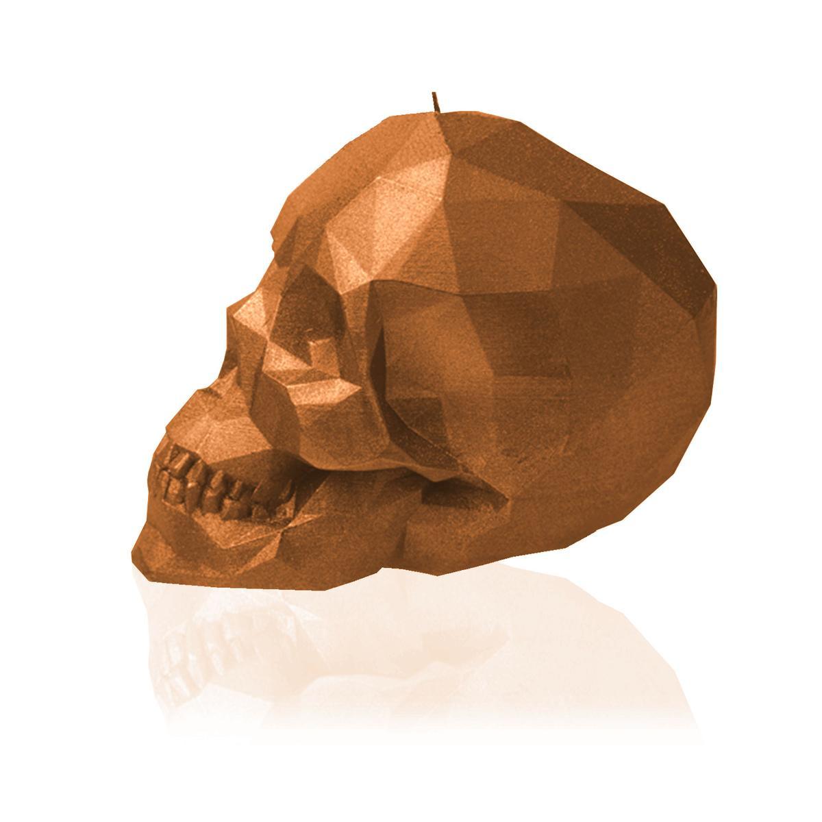 Świeca Skull Low-Poly Gold Big nr. 4