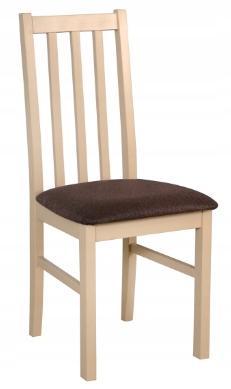 Krzesło BOS 10 40x43x94 cm z drewna litego do jadalni naturalne brązowe siedzenie nr. 1