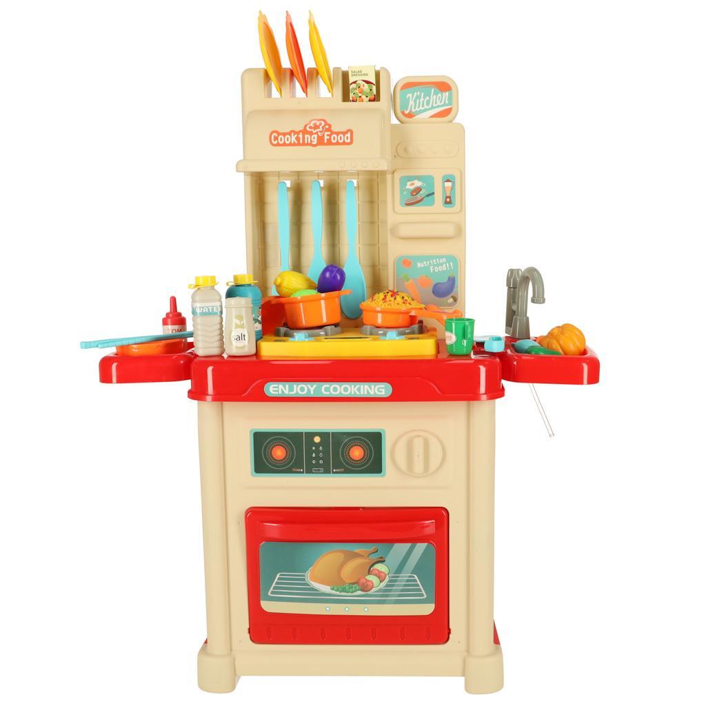 Kuchnia dla dzieci zabawkowa piekarnik palniki światła akcesoria 54x68,5x23,5 cm 5 Full Screen