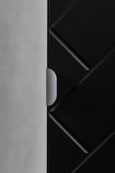 Zestaw mebli łazienkowych MADIS 4 elementy szafka pod umywalkę 160 cm z blatem + słupek ryflowana czarna   - Miniaturka zdjęcia nr 8