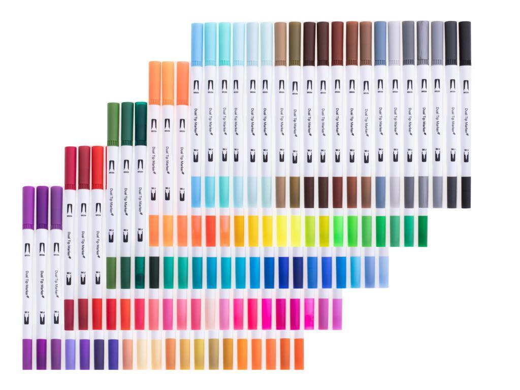 Flamastry markery mazaki pisaki kolorowe zestaw 100szt 25x17x7 cm  1 Full Screen