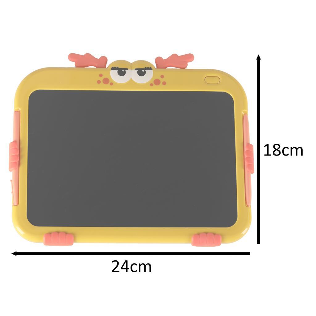 Tablet graficzny tablica do rysowania magic pad jelonek 10' żółty + rysik 24x18x1,5 cm nr. 11