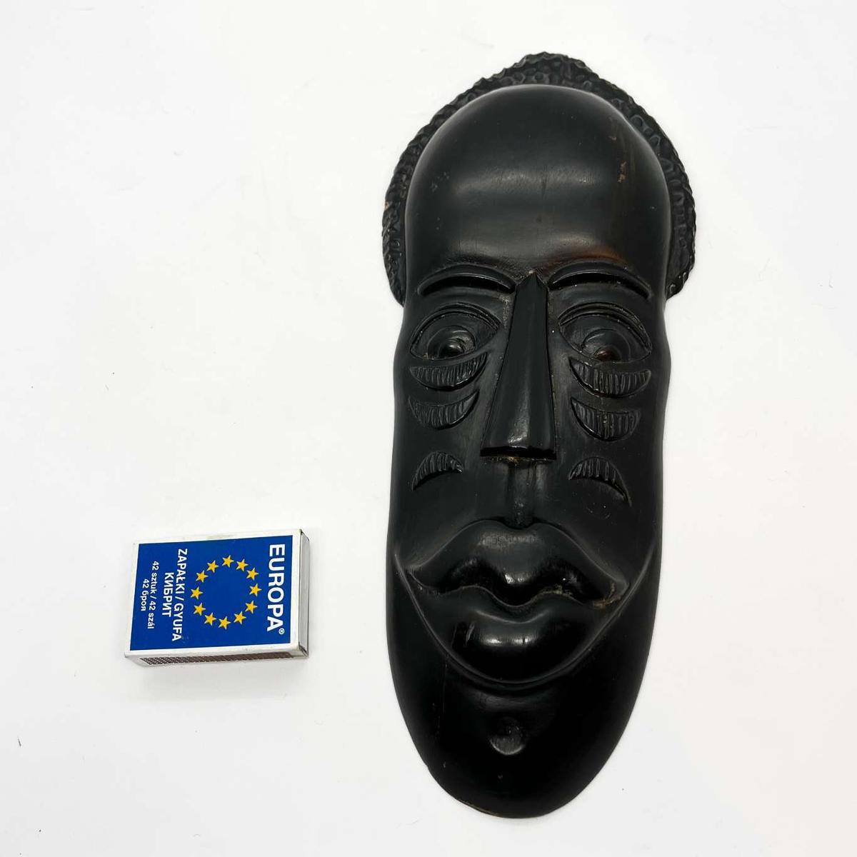 Drewniana dekoracyjna maska, Kuba lata 70. nr. 3