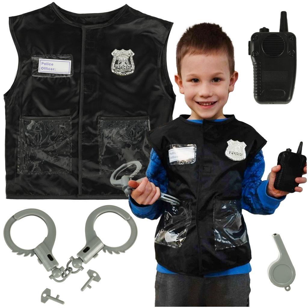 Kostium strój karnawałowy przebranie policjant zestaw 3-8 lat dla dziecka 41x54x3 cm nr. 1