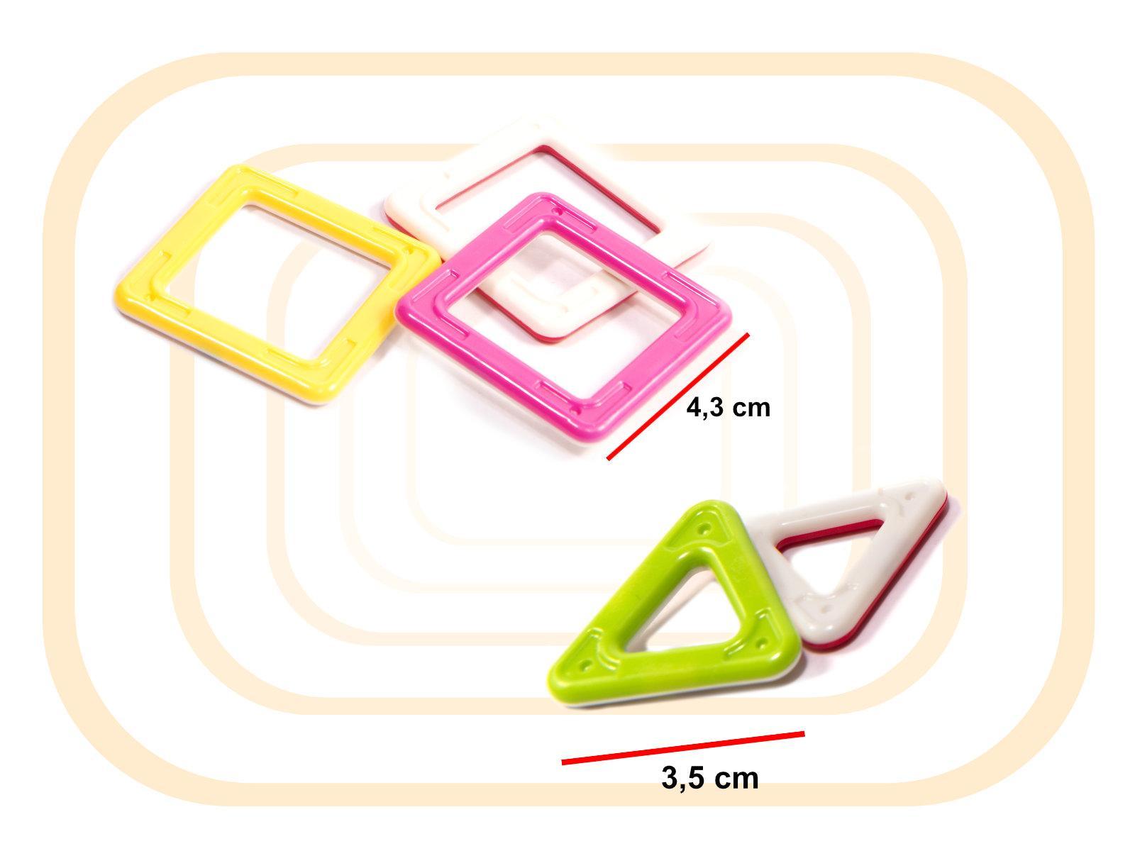 Kolorowe klocki magnetyczne dla małych dzieci MAGICAL MAGNET MINI 38szt 3+ 35,2x22x4,7 cm  nr. 3