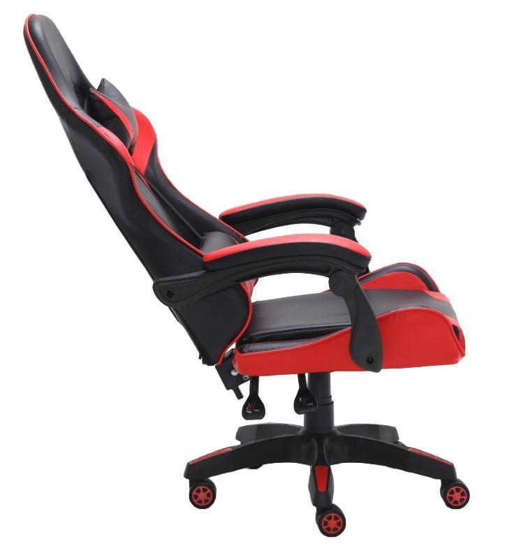 Fotel obrotowy gamingowy REMUS 155x66x62 cm wygodny czerwony do biura 3 Full Screen