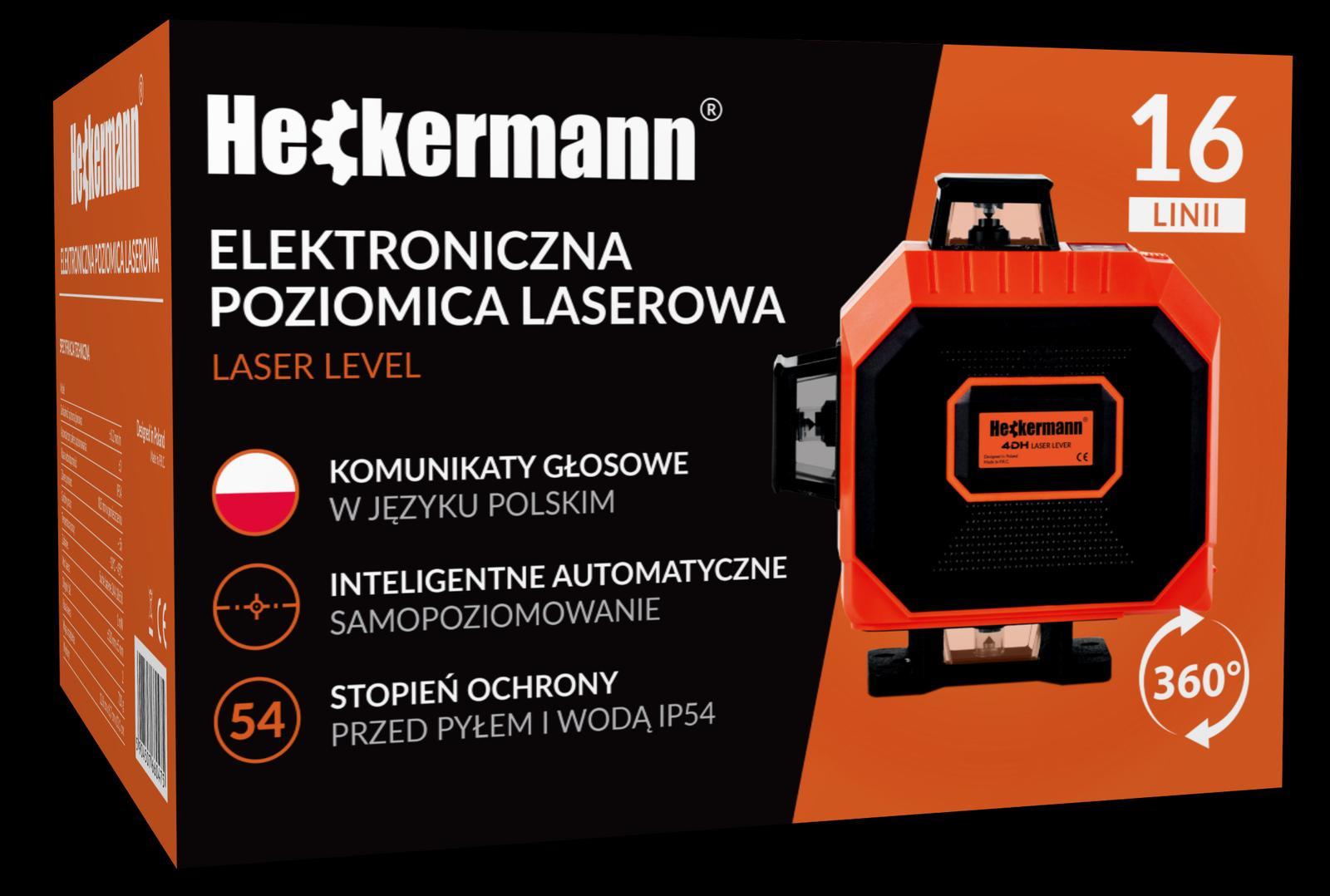 Poziomica laserowa Heckermann 16 linii 4DH NOWA nr. 14