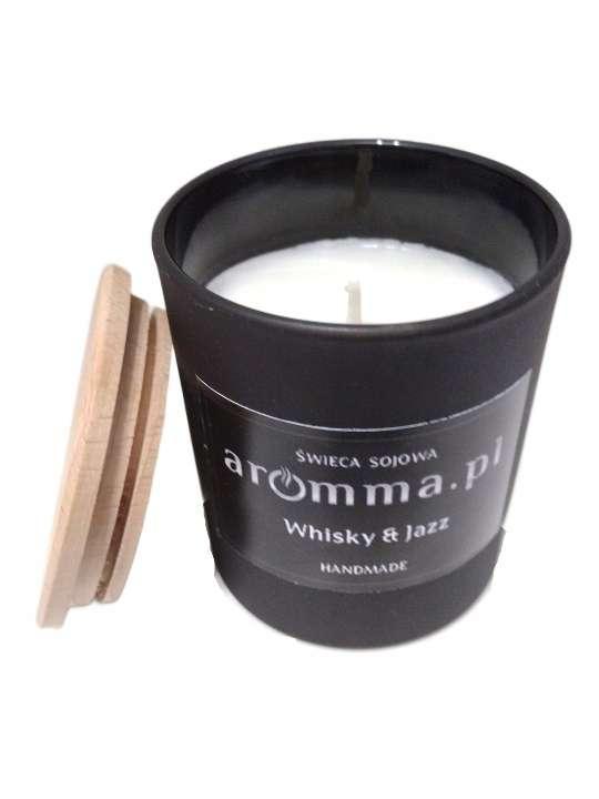 Świeca sojowa zapachowa Whisky & Jazz 180 ml - Aromma nr. 2