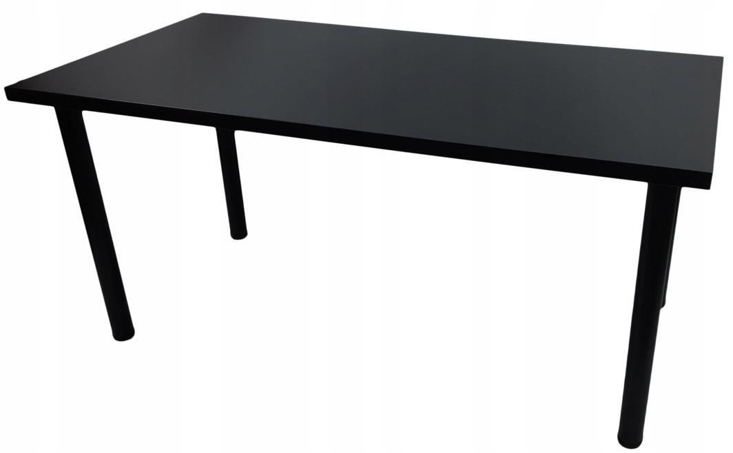 Biurko gamingowe 136x66x36 cm czarne stół komputerowy czarny do pokoju gracza nr. 2