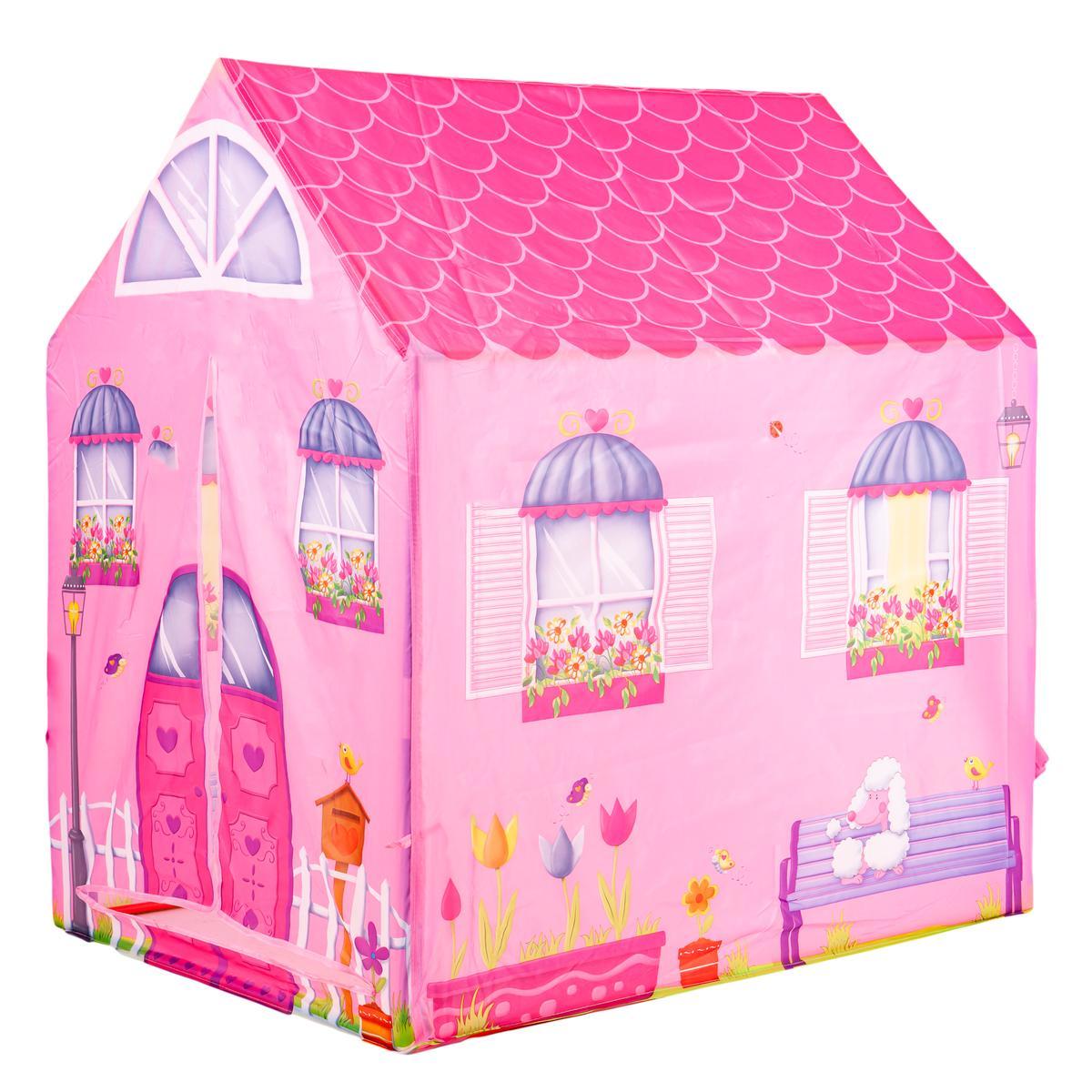 Namiot różowy domek  dla dzieci IPLAY 0 Full Screen