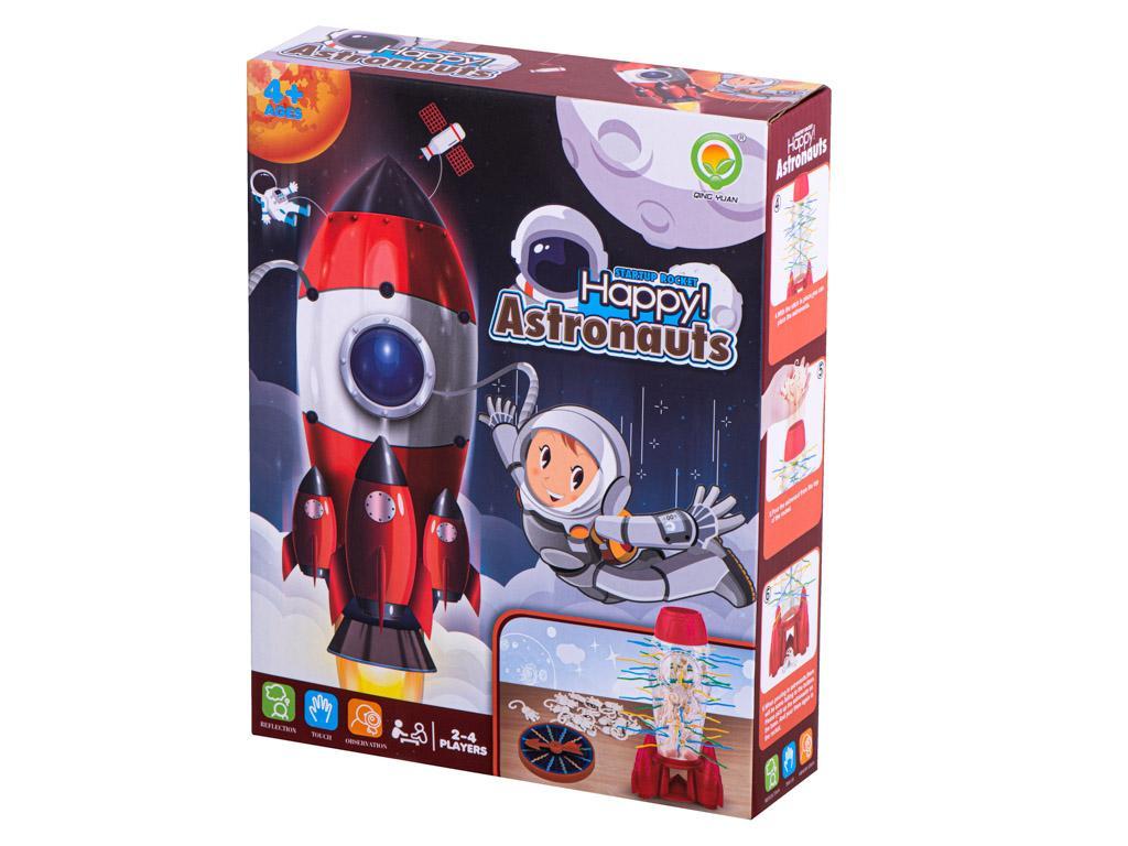 Gra zręcznościowa bierki kapsuła astronauta wieża czerwona dla dzieci 12x12x12 cm 10 Full Screen