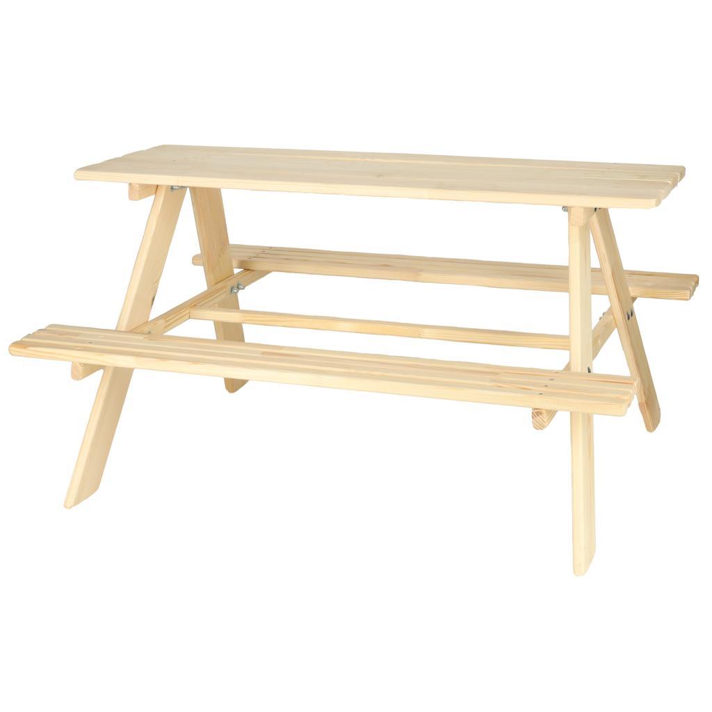 Ławka ogrodowa stolik dla dzieci drewniany 92 x 78 x 52cm nr. 3