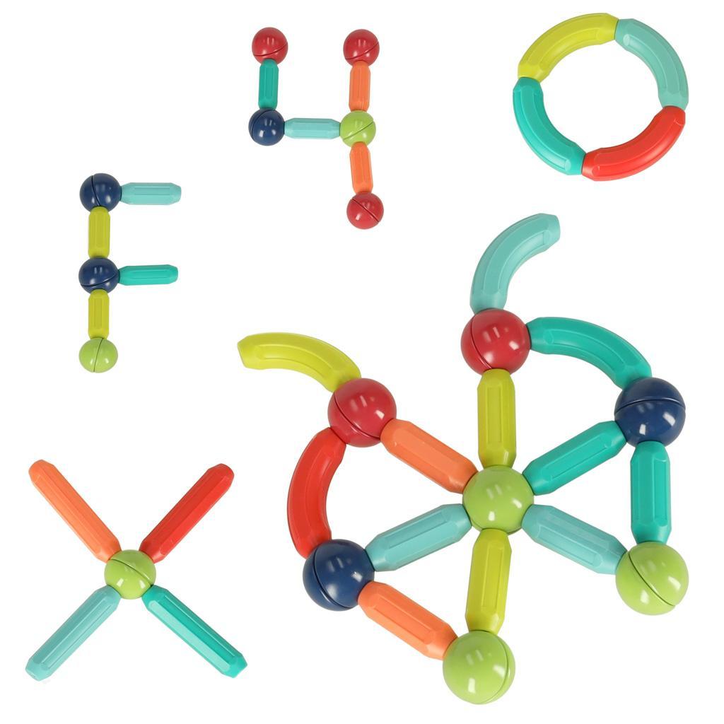 Klocki magnetyczne Magnetic Sticks duże patyczki dla małych dzieci 25 elementów 20x15x11 cm nr. 7