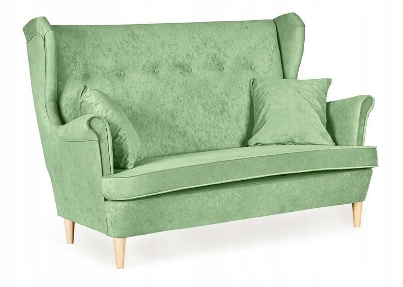 Zestaw wypoczynkowy mebli ARI 149x104x92 cm uszak sofa fotele pufy do salonu Mirofaza seledyn nr. 3